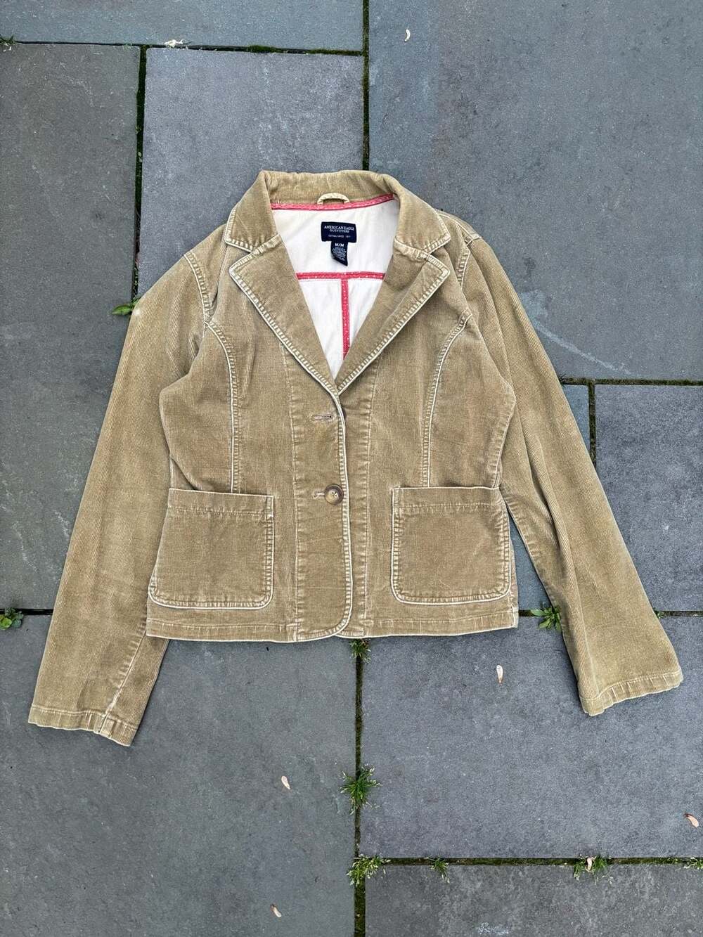 American Eagle Outfitters Women's Corduroy Blazer Jacket Size M